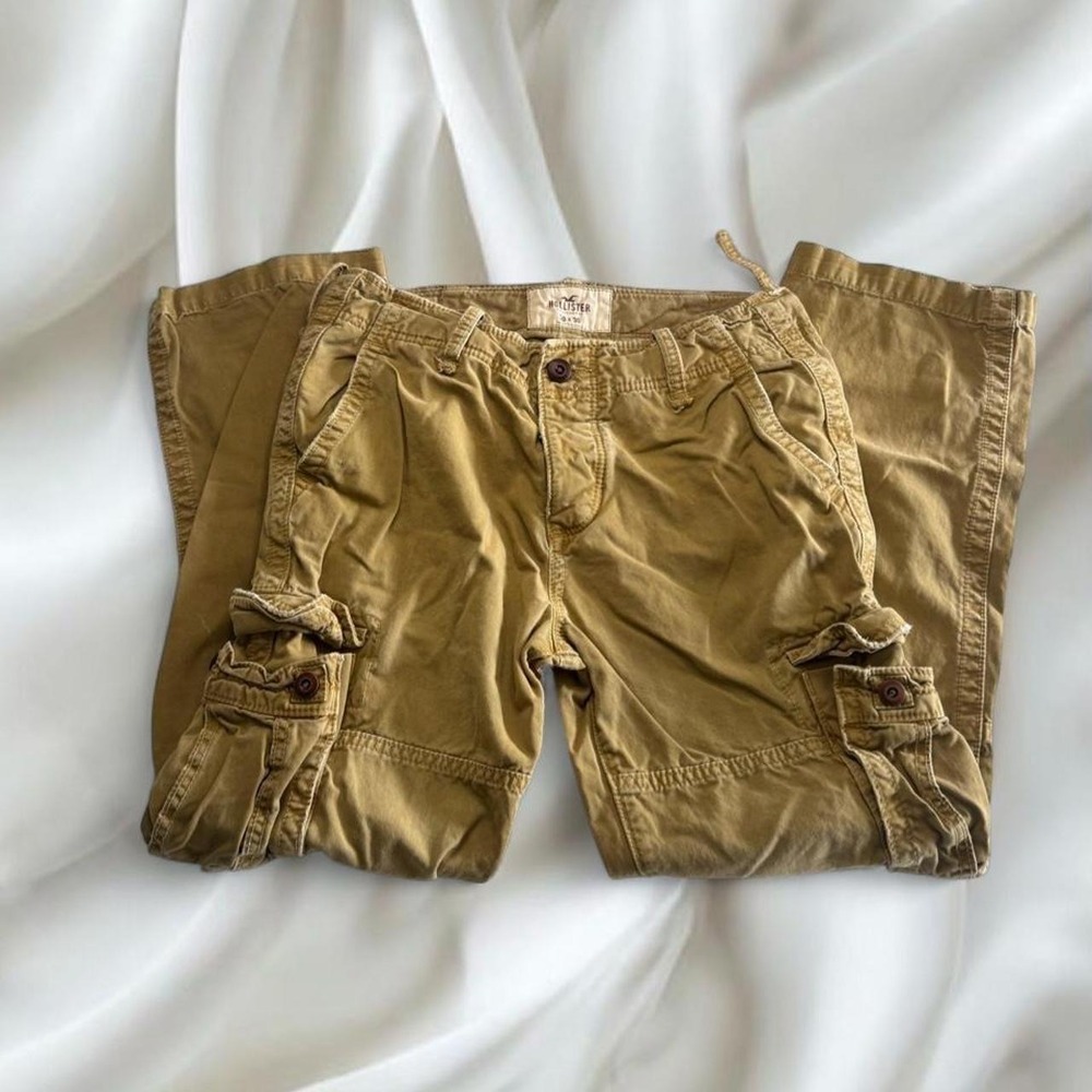 Y2K‎ vintage Hollister tan khaki cargo pants grunge